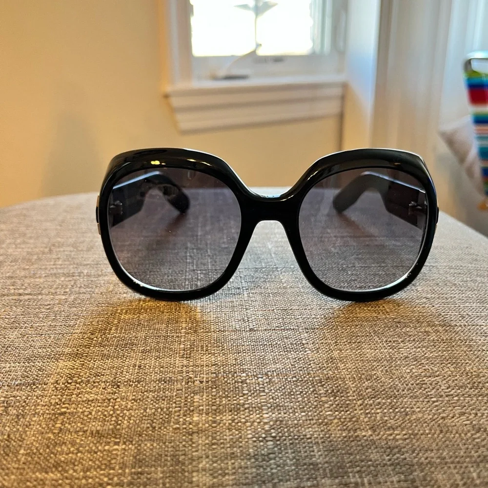 authentic Dior Black Oversized Sunglasses